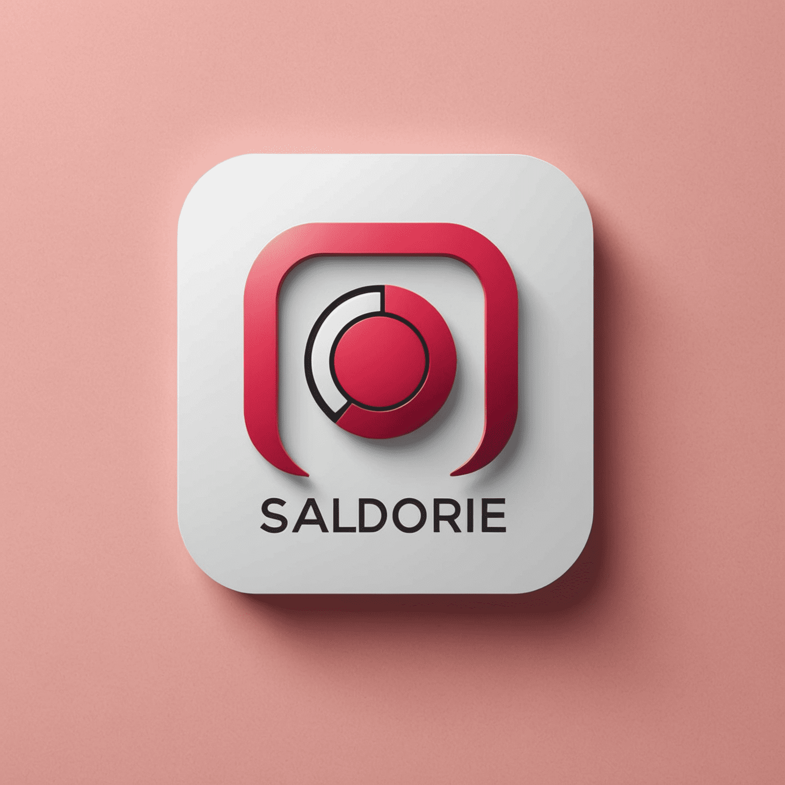 Salidore logo - A modern, sleek design incorporating a stylized mobile phone icon with red and pink elements