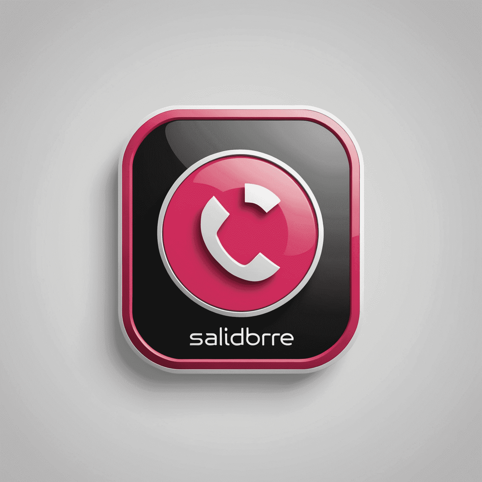 Salidore logo - A modern, sleek design incorporating a stylized mobile phone icon with red and pink elements