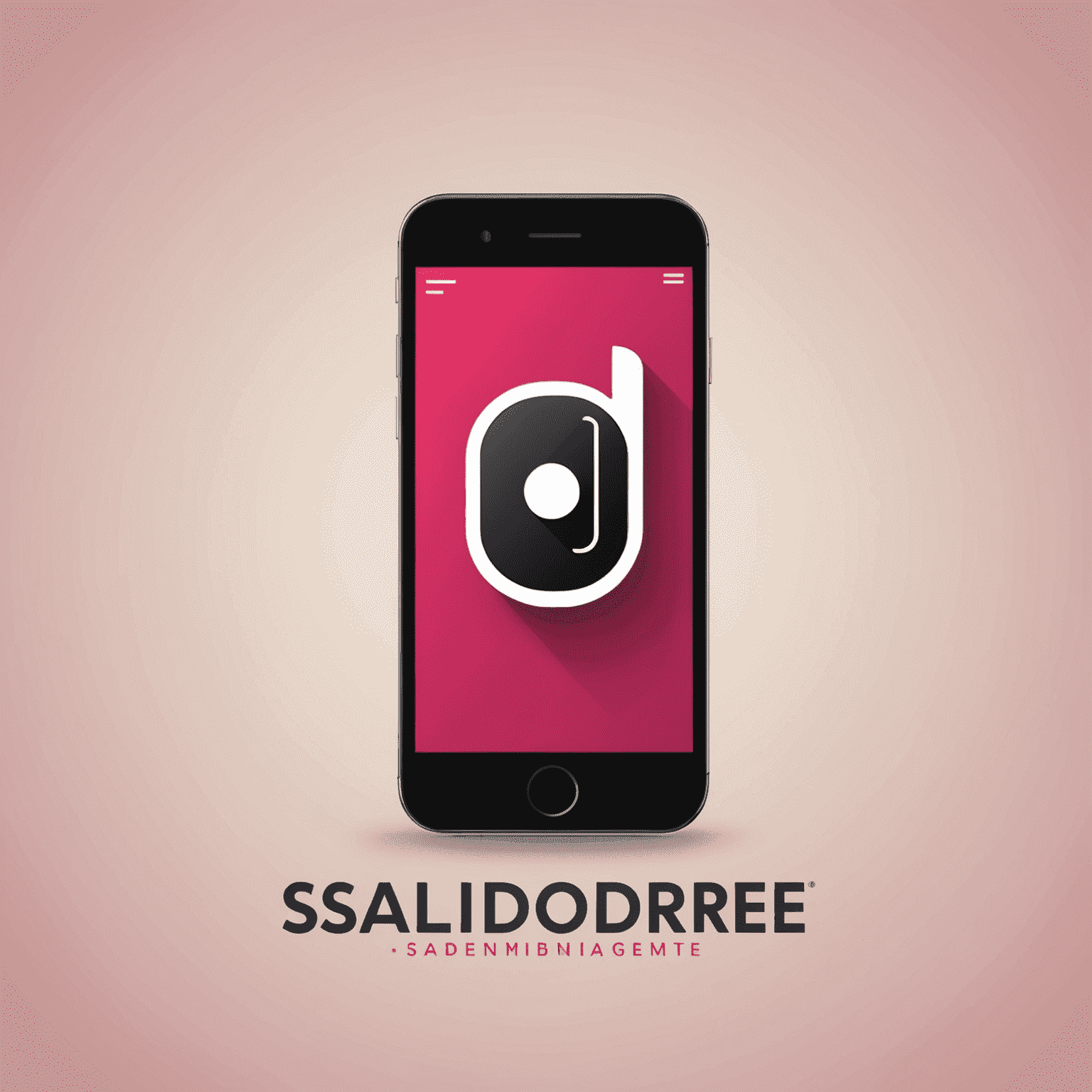 Salidore logo - A modern, sleek design incorporating a stylized mobile phone icon with red and pink elements