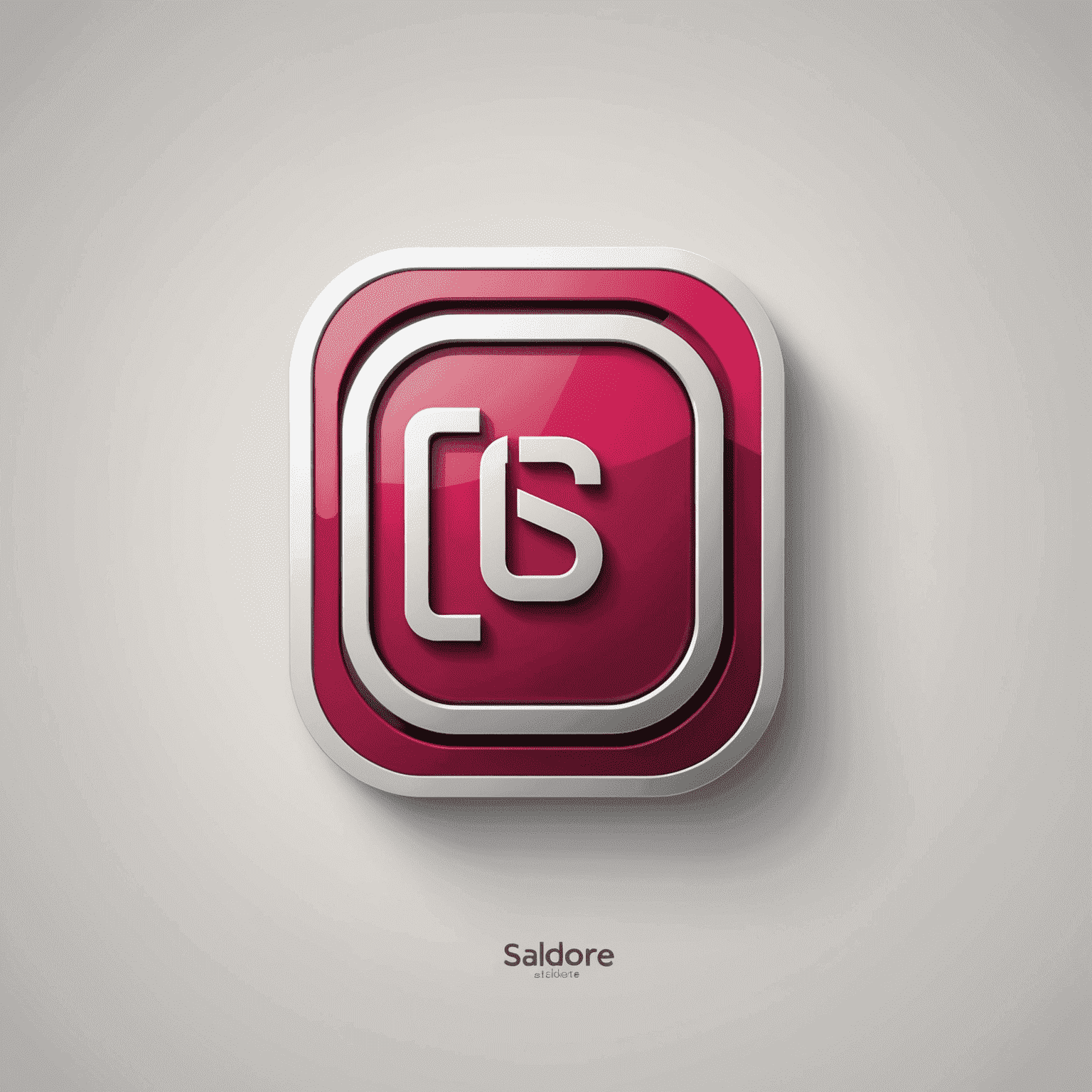 Salidore logo - A modern, sleek design incorporating a stylized mobile phone icon with red and pink elements